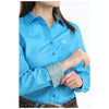 MSW9164260 Cinch Women's Long Sleeve Western Button down Shirt - Blue