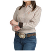 MSW9164266 Cinch Women's Long Sleeve Western Button Up Shirt - Multicolor Stripe