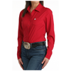 MSW9164269 Cinch Women's Long Sleeve Button Up ArenaFlex Western Shirt - Pink