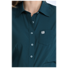 MSW9164272 Cinch Women's Long Sleeve Button Up ArenaFlex Western Shirt - Dark Teal