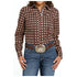 MSW9165038 Cinch Women's Long Sleeve Western Button Shirt - Multicolor Southwest Print