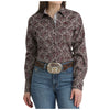 MSW9165083 Cinch Women's Long Sleeve Button down Western Shirt - Multicolor Paisley