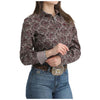 MSW9165083 Cinch Women's Long Sleeve Button down Western Shirt - Multicolor Paisley