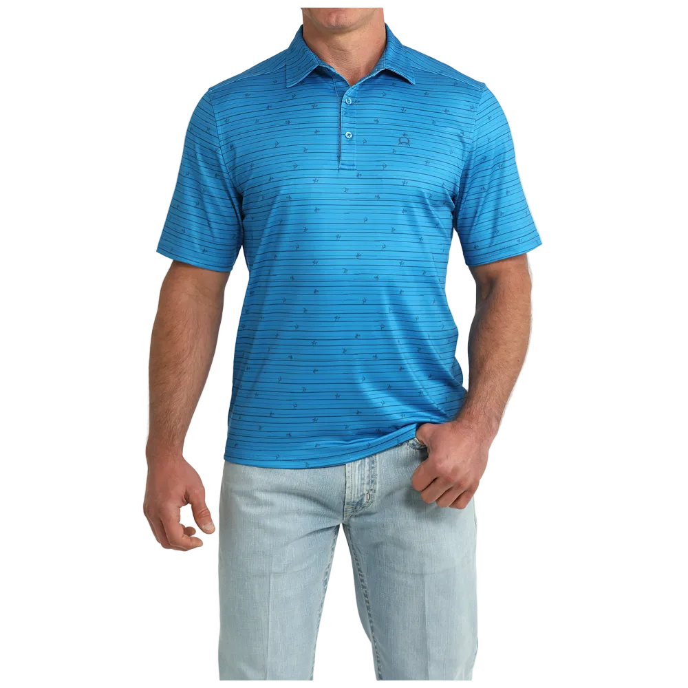 MTK1865044 Cinch Men's ArenaFlex Short Sleeve Polo - Blue