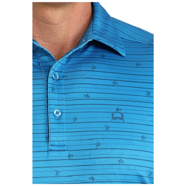 MTK1865044 Cinch Men's ArenaFlex Short Sleeve Polo - Blue