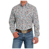 MTW1105618 Cinch Men's Long Sleeve Button-Down Shirt -Multicolor