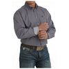 MTW1105736 Cinch Men's Long Sleeve Buttondown Shirt - Purple Stripe