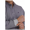 MTW1105736 Cinch Men's Long Sleeve Buttondown Shirt - Purple Stripe