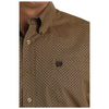 MTW1105741 Cinch Men's Long Sleeve Buttondown Shirt - Brown Print