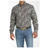MTW1105745 Cinch Men's Long Sleeve Buttondown Shirt - Paisley