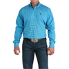 MTW1105956 Cinch Men's Long Sleeve Button down Western Shirt - Turquoise Print