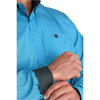 MTW1105956 Cinch Men's Long Sleeve Button down Western Shirt - Turquoise Print