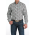 MTW1105969 Cinch Men's Long Sleeve Button down Western Shirt - White Paisley