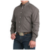 MTW1106020 Cinch Men's Long Sleeve Button down Western Shirt - Brown & Navy