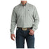 MTW1106033 Cinch Men's Long Sleeve Button down Western Shirt - Cream Print