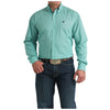 MTW1106034 Cinch Men's Long Sleeve Button down Western Shirt - Teal Print