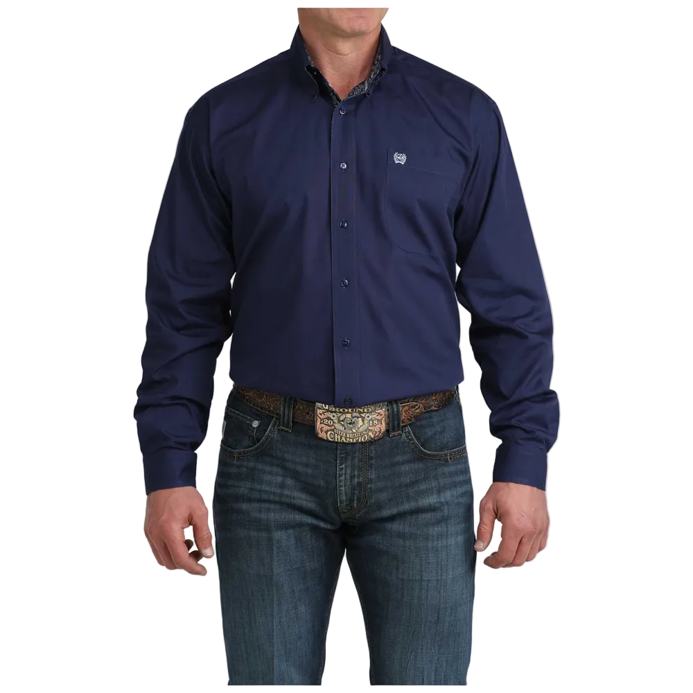 MTW1106074 Cinch Men's Long Sleeve Button Down Western Shirt - Royal