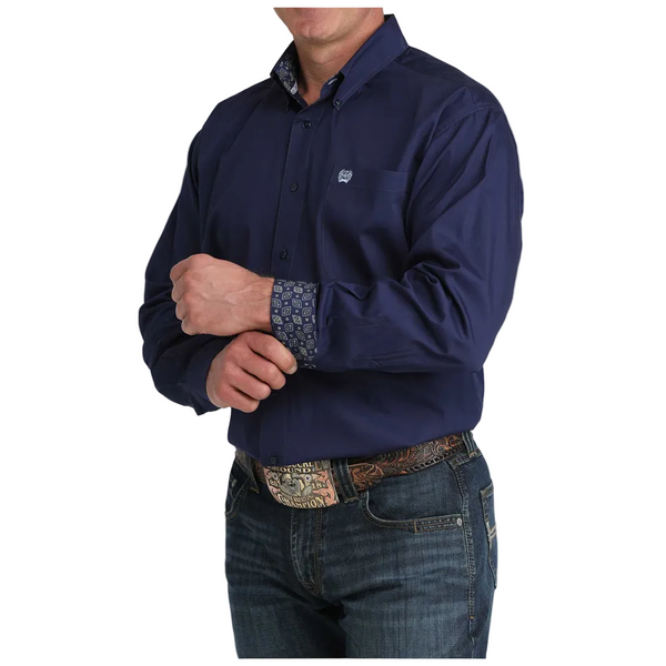 MTW1106074 Cinch Men's Long Sleeve Button Down Western Shirt - Royal