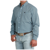 MTW1106084 Cinch Men's Long Sleeve Button Down Western Shirt - Blue