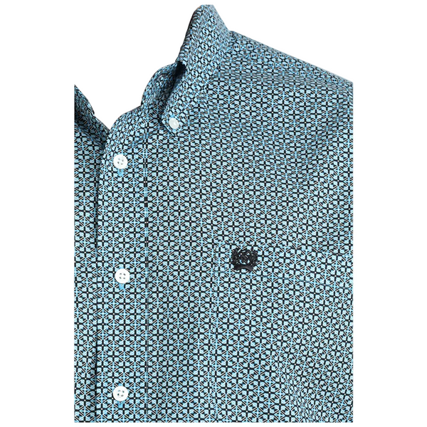 MTW1106084 Cinch Men's Long Sleeve Button Down Western Shirt - Blue