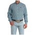 MTW1106084 Cinch Men's Long Sleeve Button Down Western Shirt - Blue