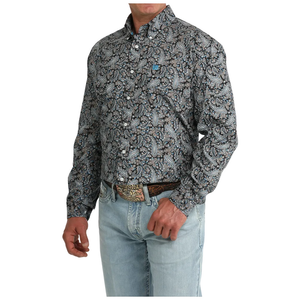 MTW1106088 Cinch Men's Long Sleeve Button Down Western Shirt - Multicolor