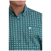 MTW1106114  Cinch Men's Long Sleeve Button Down Western Shirt - Green
