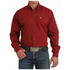 MTW1106139 Cinch Men's Long Sleeve Classic Western Button-down Shirt - Solid Burgundy