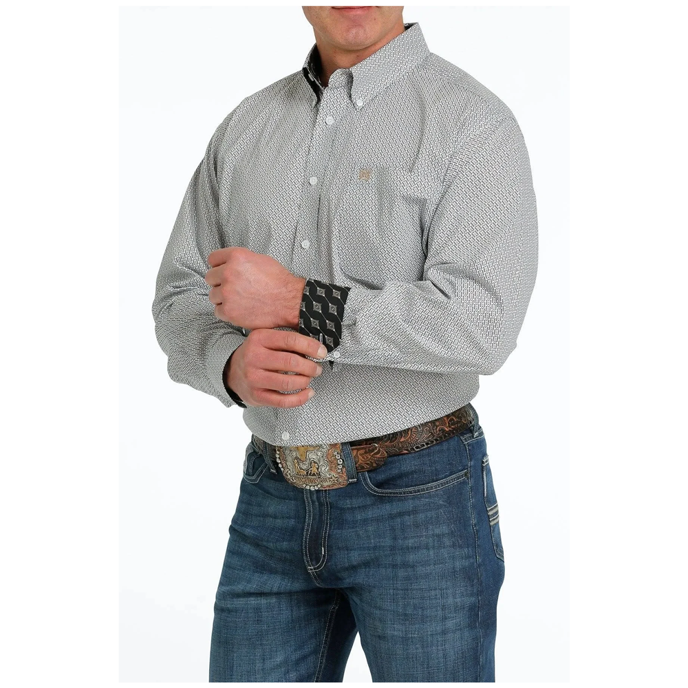 MTW1106143 Cinch Men's Long Sleeve Western Shirt - Brown Print