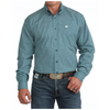 MTW1106168 Cinch Men's Classic Fit Long Sleeve Buttondown Western Shirt - Blue