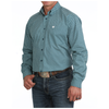 MTW1106168 Cinch Men's Classic Fit Long Sleeve Buttondown Western Shirt - Blue
