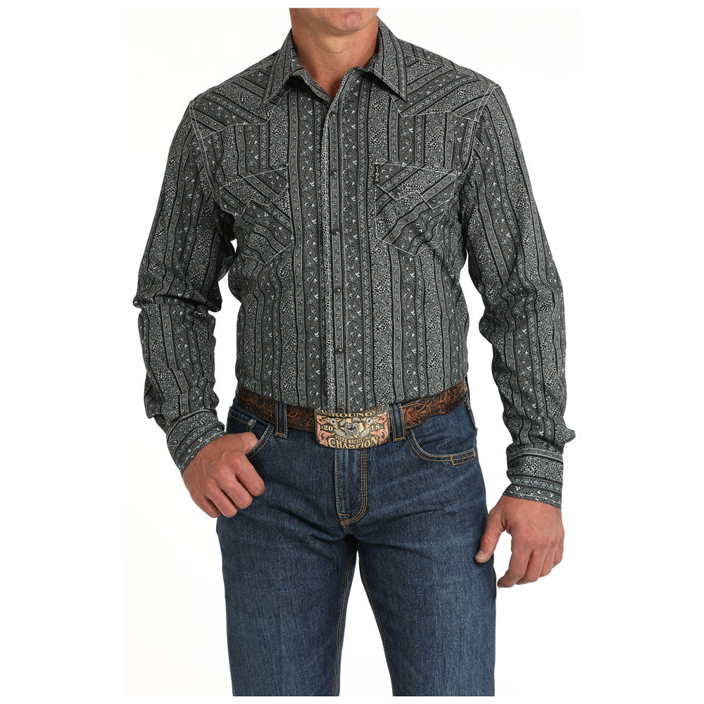 MTW1301076 Cinch Men's Modern FIt Long Sleeve Western Snap Shirt