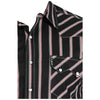 MTW1301088 Cinch Men's Long Sleeve Modern Fit Western Snap Shirt - Black Stripe