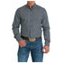 MTW1347093 Cinch Men's Long Sleeve Buttondown Modern Fit Western Shirt - Navy Print