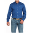 MTW1347132 Cinch Men's Solid Long Sleeve Button down Western Shirt - Royal Blue
