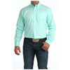 MTW1347155 Cinch Men's Modern Fit Solid Long Sleeve Button Down Western Shirt - Blue