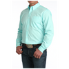 MTW1347155 Cinch Men's Modern Fit Solid Long Sleeve Button Down Western Shirt - Blue