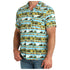 MTW1401050 Cinch Men's Hayin' Season Short Sleeve Camp Shirt - Green Tractor Print