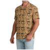 MTW1401058 Cinch Men's Short Sleeve Camp Shirt - Brown