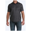 MTW1402011 Cinch Men's Short Sleeve Snap Camp Shirt - Black