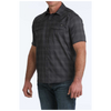 MTW1402011 Cinch Men's Short Sleeve Snap Camp Shirt - Black