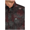 MTW1704156 Cinch Men's ArenaFlex Short Sleeve Button down Western Shirt - Black
