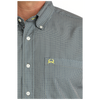 MTW1704168 Cinch Men's ArenaFlex Short Sleeve Button Down Shirt - Grey