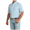 MTW1704170 Cinch Men's ArenaFlex Short Sleeve Button Down Shirt - Blue