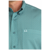 MTW1725005 Cinch Men's ArenaFlex Short Sleeve Button Down Shirt - Teal