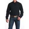 MTW1862039 Cinch Men's Solid Long Sleeve Button down Western Shirt - Black