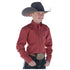 MTW7060327 Cinch Boys Long Sleeve Button down Western Shirt - Red Print