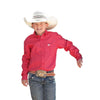 MTW7060340 Cinch Boys Long Sleeve Western Shirt - Red Print