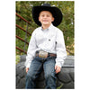 MTW7060393 Cinch Boys Long Sleeve Button-down Western Shirt - White Paisley