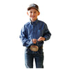 MTW7060398 Cinch Boys Long Sleeve Button down Western Shirt - Royal Print